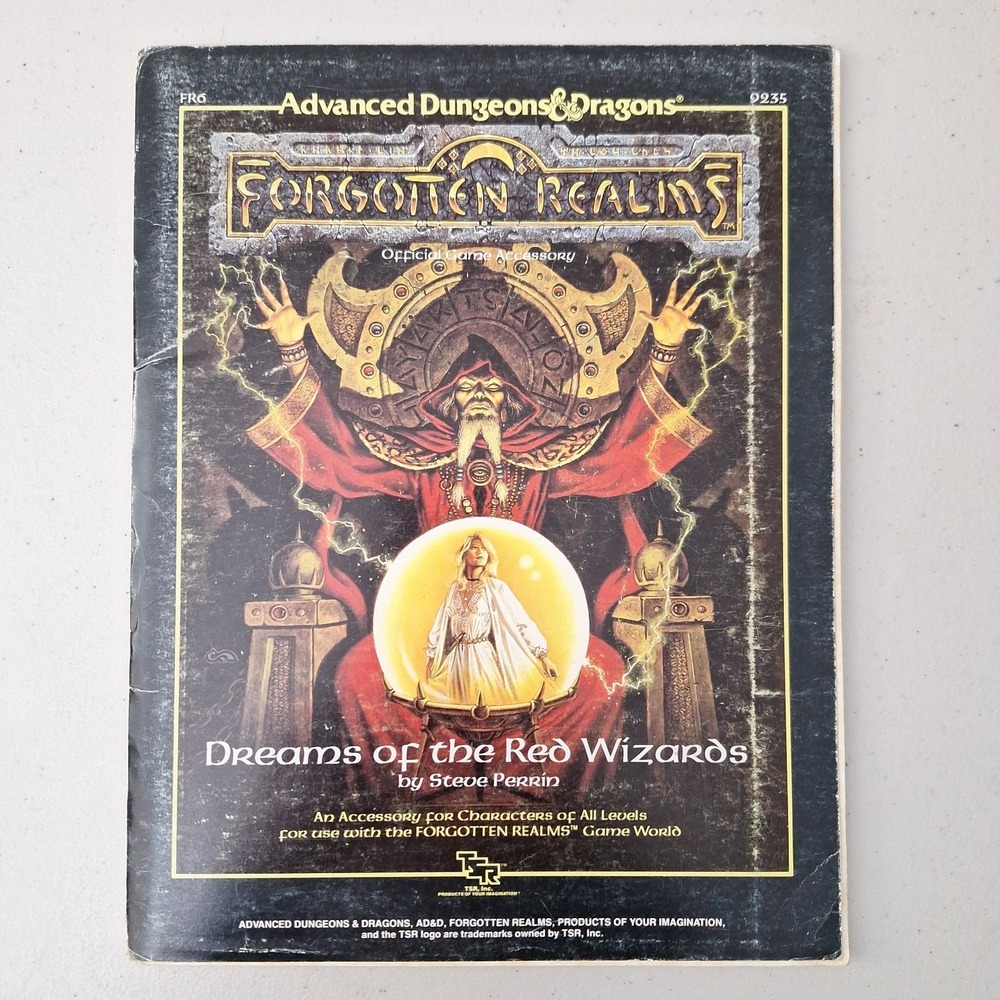 Dreams of the Red Wizards *W/MAP* Forgotten Realms FR6 AD&D 1st Edition TSR 9235